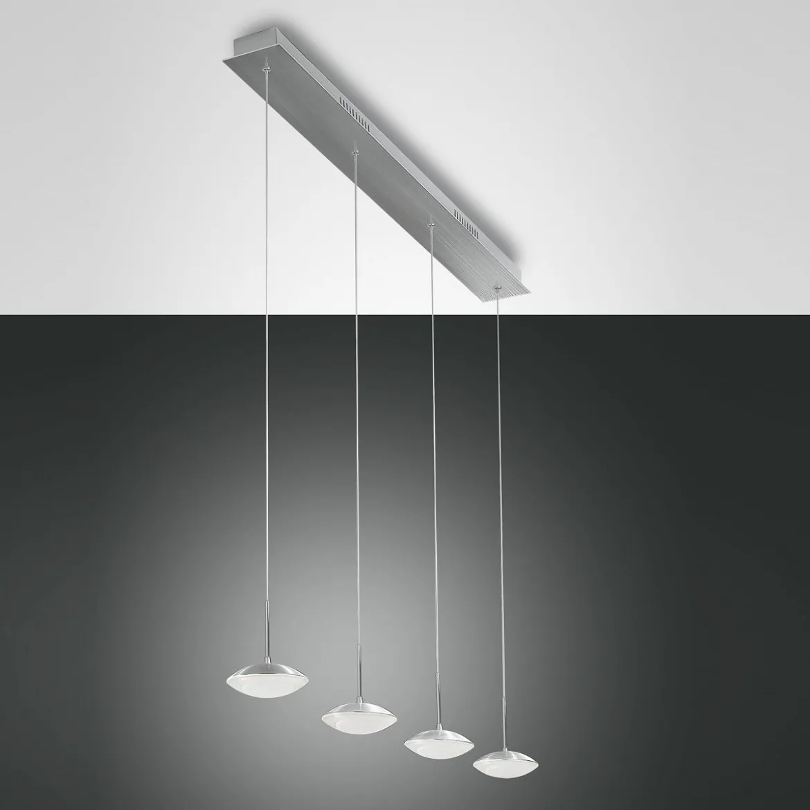 FABAS LUCE No. 3255-49-212 Pendelleuchte HALE 4-flammig, aluminium gebürstet