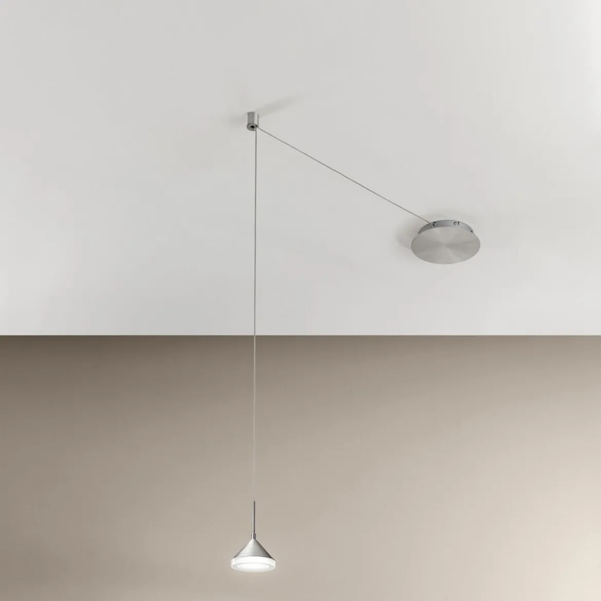 FABAS LUCE No. 3410-41-212 Pendelleuchte Isabella 1-flammig nickel satiniert chrom