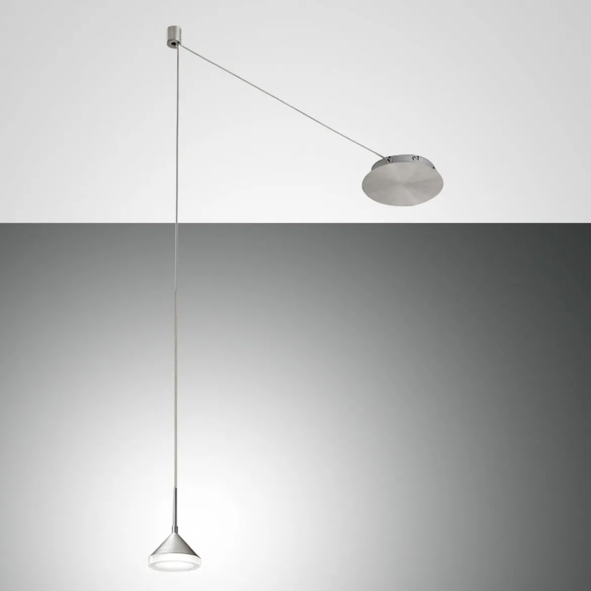 FABAS LUCE No. 3410-41-212 Pendelleuchte Isabella 1-flammig nickel satiniert chrom