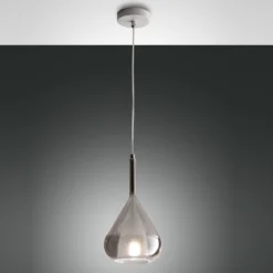 FABAS LUCE No. 3481-40-126 Pendelleuchte Lila Rauchglas E27 1-flammig