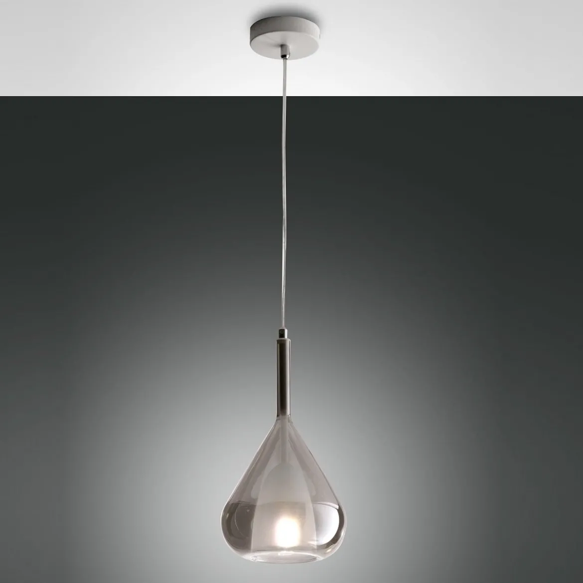 FABAS LUCE No. 3481-40-126 Pendelleuchte Lila Rauchglas E27 1-flammig