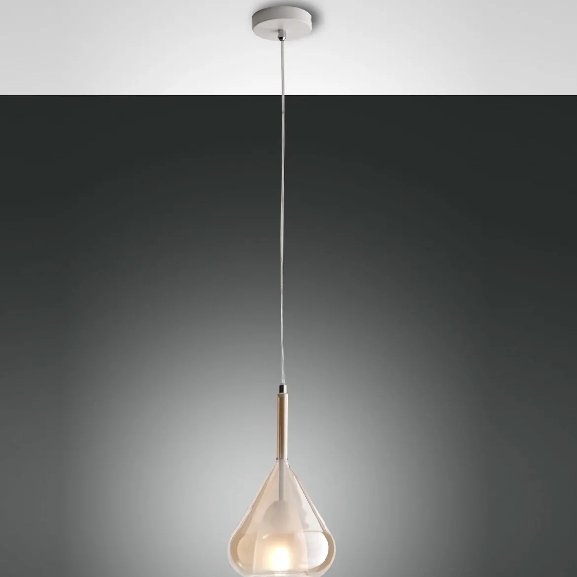 FABAS LUCE No. 3481-40-125 Pendelleuchte Lila amber E27 1-flammig