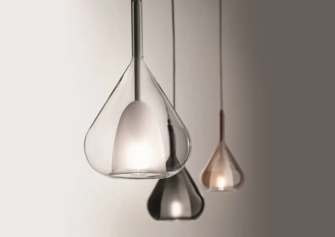 FABAS LUCE No. 3481-40-125 Pendelleuchte Lila amber E27 1-flammig