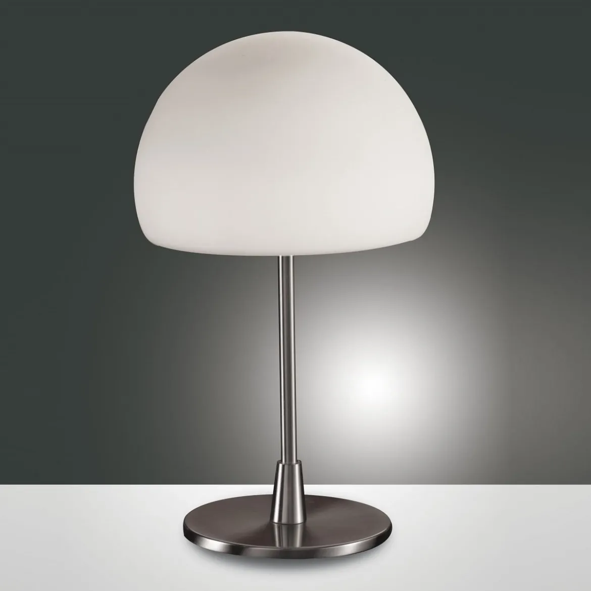 FABAS LUCE No. 2654-31-178 Tischleuchte GAIA big nickel satiniert