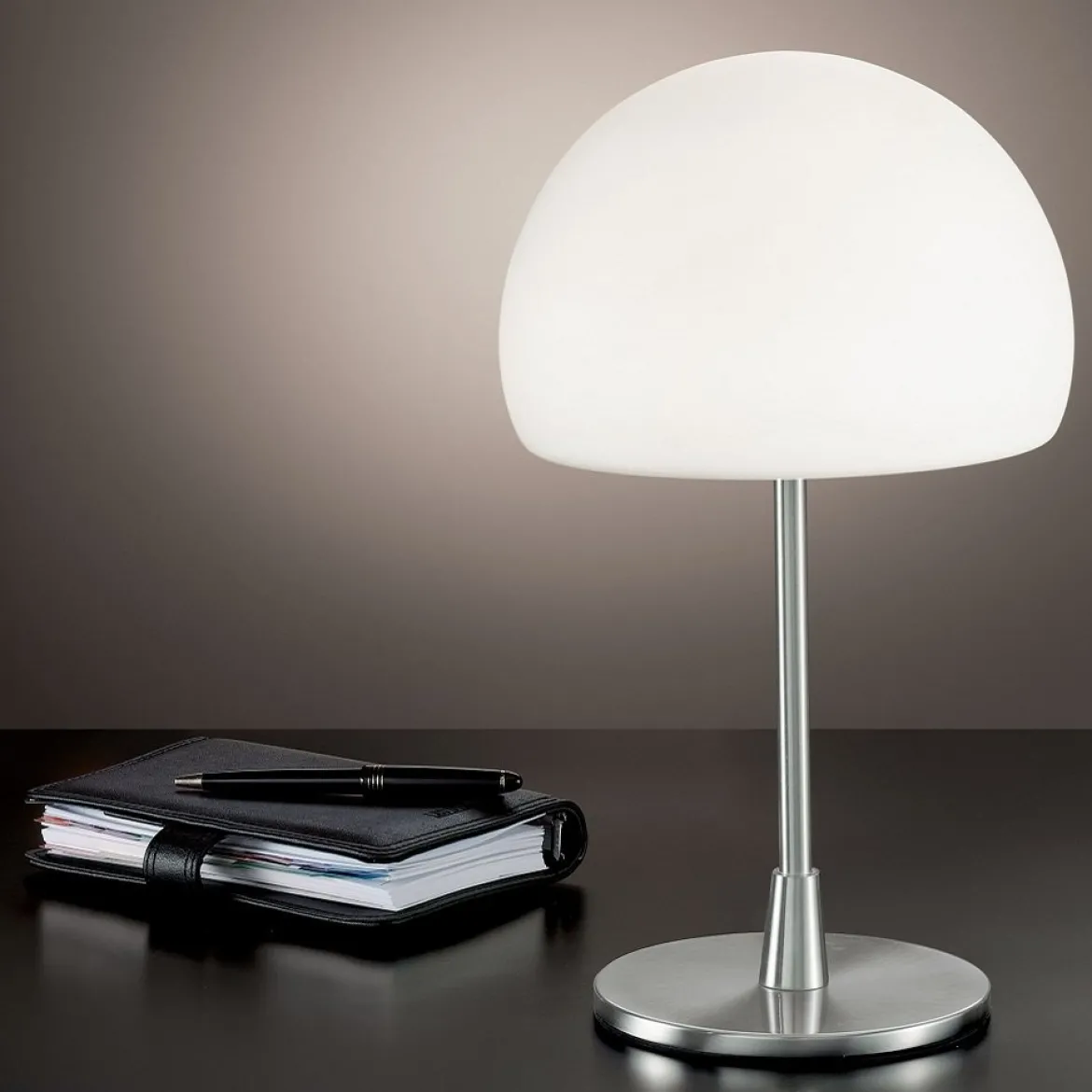 FABAS LUCE No. 2654-31-178 Tischleuchte GAIA big nickel satiniert