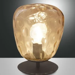 FABAS LUCE No. 3518-30-125 Tischleuchte Gisella E27 1-flammig amber
