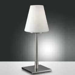 FABAS LUCE No. 2653-31-178 Tischleuchte LUCY big nickel satiniert