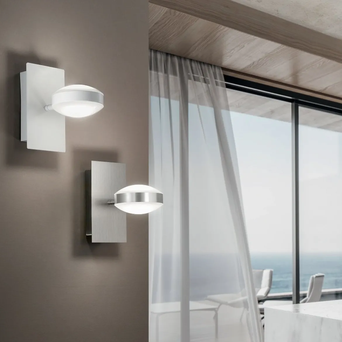 FABAS LUCE No. 3253-21-178 Wandleuchte MILL nickel satiniert