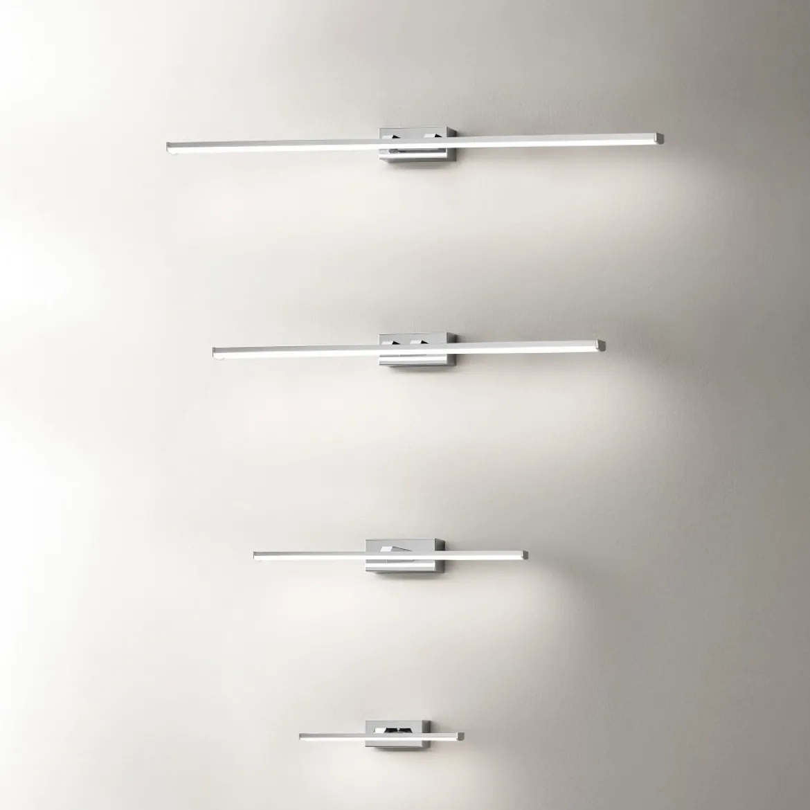 FABAS LUCE No. 3361-28-138 Wandleuchte Nala 75 cm chrom IP 44
