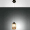 Fabas Luce 3585-40-125 Pendelleuchte Aston amber schwarz E27