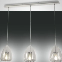 Fabas Luce 3673-48-241 Pendelleuchte Britton 3-flammig transparent
