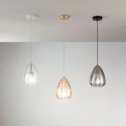 Fabas Luce 3673-40-241 Pendelleuchte Britton 1-flammig transparent 22cm