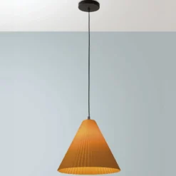 Fabas Luce 3758-40-367 Pendelleuchte Cone senffarben 32cm E27
