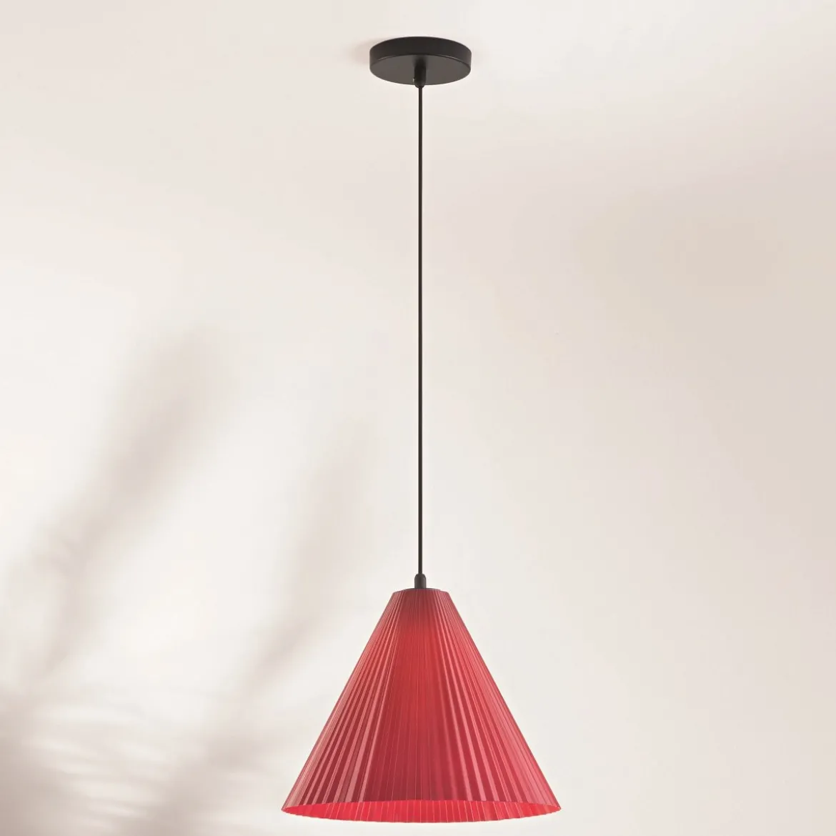 Fabas Luce 3758-40-133 Pendelleuchte Cone bordeaux 32cm E27
