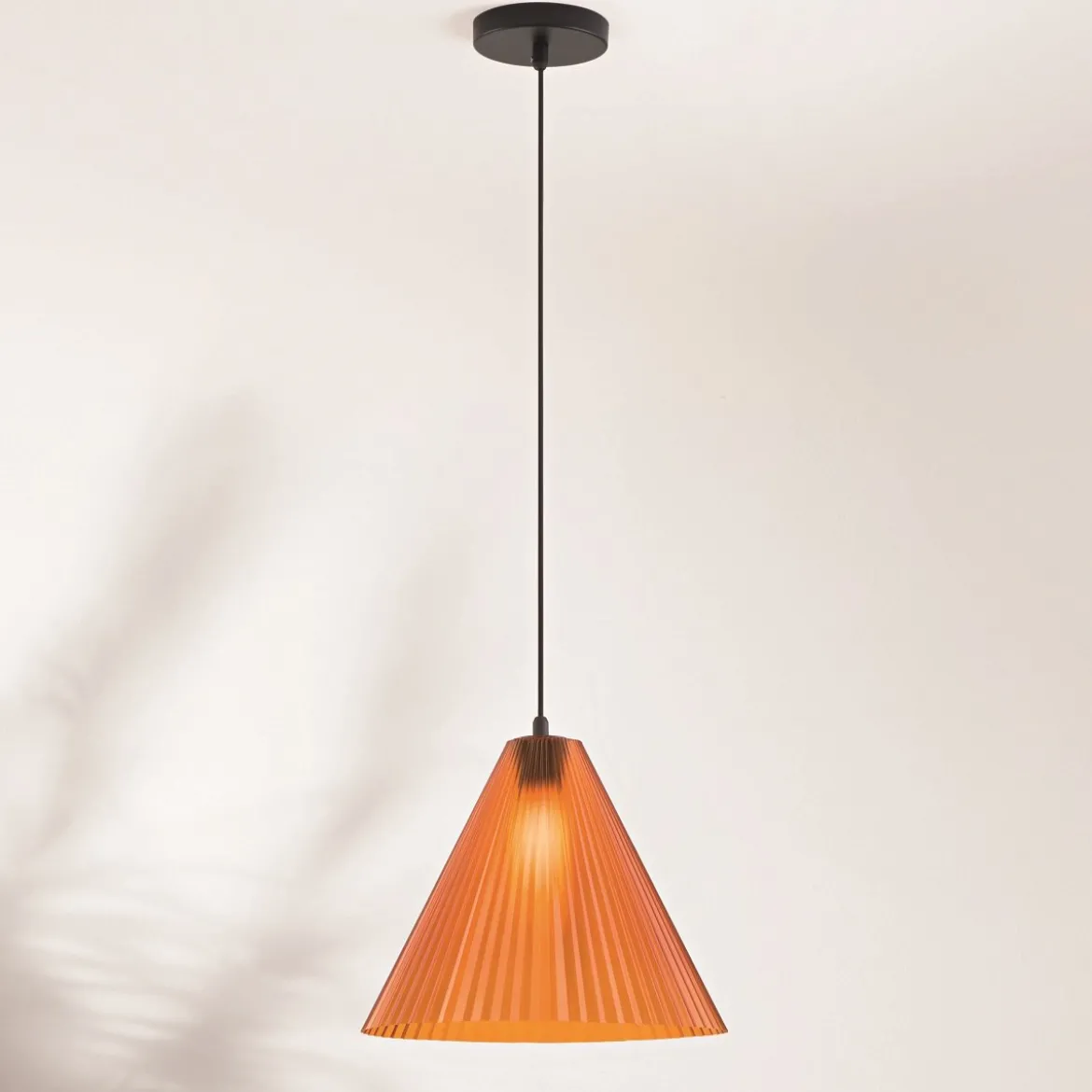 Fabas Luce 3758-40-170 Pendelleuchte Cone orange 32cm E27