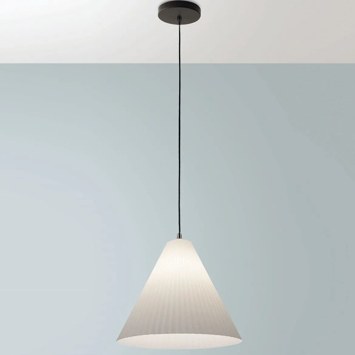 Fabas Luce 3758-40-102 Pendelleuchte Cone weiss 32cm E27