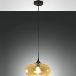 FABAS LUCE 3489-40-125 Pendelleuchte Ela amber 27cm