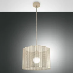 Fabas Luce 3581-40-225 Pendelleuchte Glicine Metall gold edelmatt E27