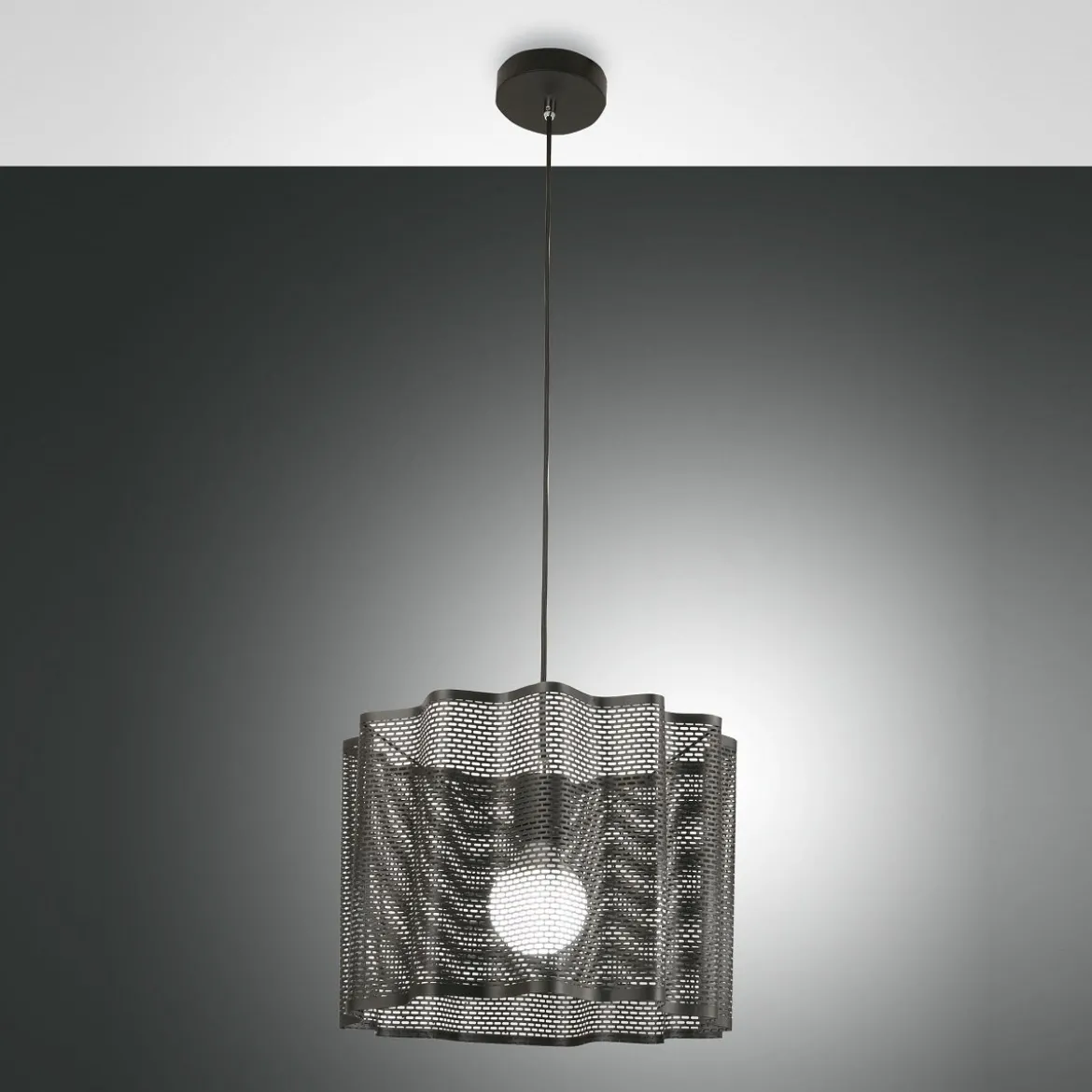 Fabas Luce 3581-40-101 Pendelleuchte Glicine Metall schwarz E27