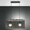 Fabas Luce 3581-45-101 Pendelleuchte Glicine 2-flammig schwarz E27
