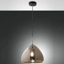 Fabas Luce 3667-45-138 Pendelleuchte Glow verchromt schwarz 35cm E27