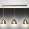 Fabas Luce 3667-48-118 Pendelleuchte Glow 3-flammig amber messing E27