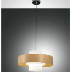 Fabas Luce 3750-40-355 Pendelleuchte Loto 1-flammig Sandfarben