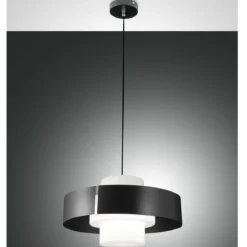 Fabas Luce 3750-40-282 Pendelleuchte Loto 1-flammig Anthrazit