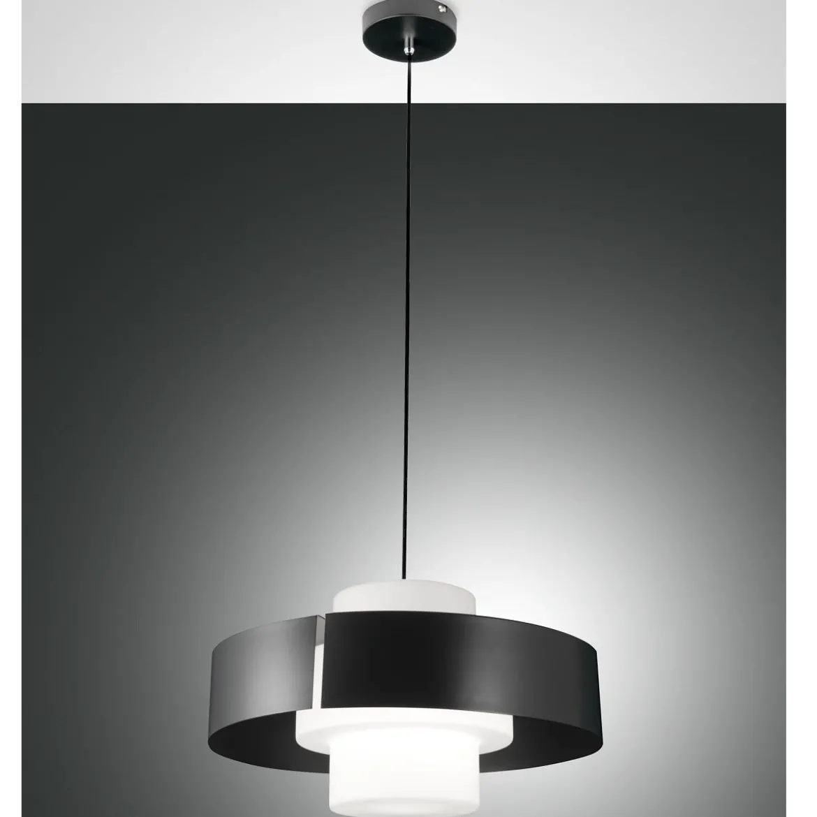Fabas Luce 3750-40-282 Pendelleuchte Loto 1-flammig Anthrazit