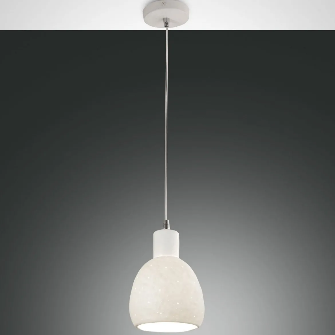 Fabas Luce 3534-40-102 Pendelleuchte Marina 1-flammig Keramik weiss