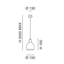 Fabas Luce 3534-40-102 Pendelleuchte Marina 1-flammig Keramik weiss