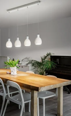 Fabas Luce 3534-49-102 Pendelleuchte Marina 4-flammig Keramik weiss
