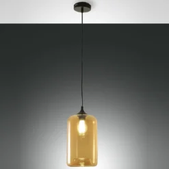 FABAS LUCE 3491-40-125 Pendelleuchte Silo amber 18cm