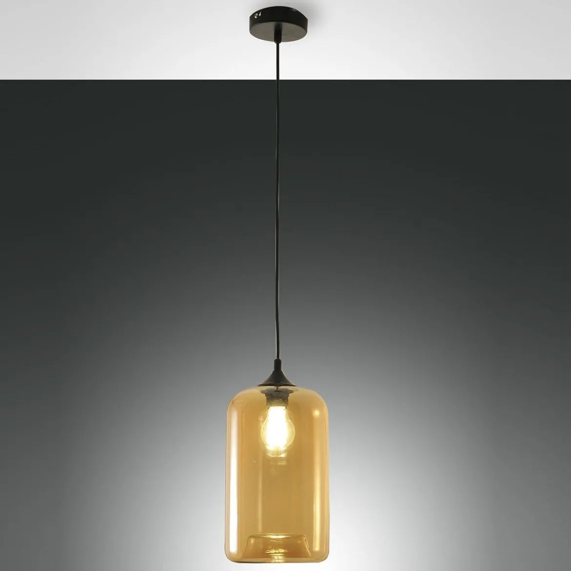 FABAS LUCE 3491-40-125 Pendelleuchte Silo amber 18cm