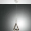 Fabas Luce 3582-40-126 Pendelleuchte Tris grau weiss E27