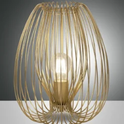 Fabas Luce 3677-30-225 Tischleuchte Camp 31cm gold E27