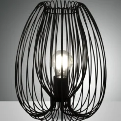 Fabas Luce 3677-30-101 Tischleuchte Camp 31cm schwarz E27