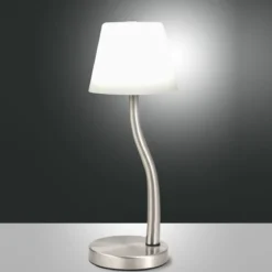 Fabas Luce 3703-30-178 Tischleuchte Ibla nickel satiniert dimmbar