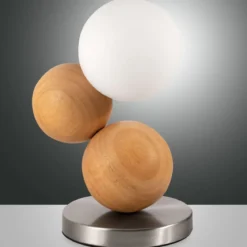 Fabas Luce 3754-30-215 Tischleuchte Micky Eichenholz