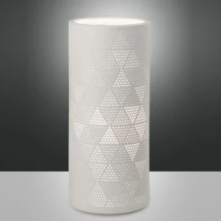 Fabas Luce 3528-35-102 Tischleuchte Micol Keramik weiss
