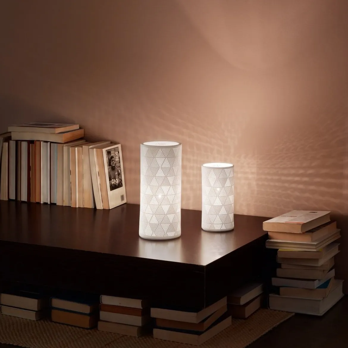 Fabas Luce 3528-35-102 Tischleuchte Micol Keramik weiss