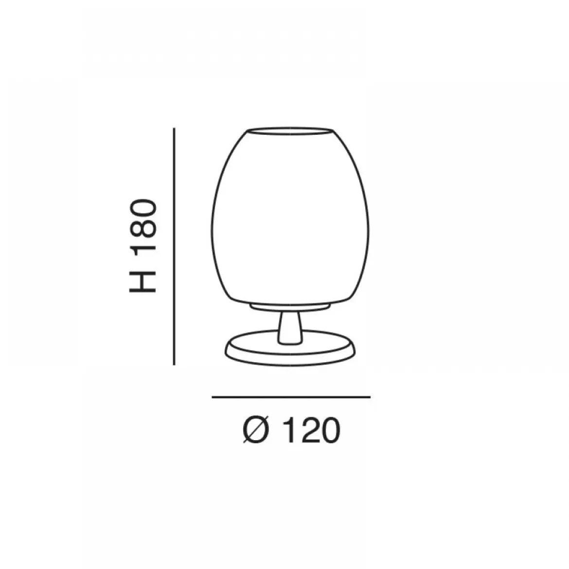 Fabas Luce 3571-30-102 Tischleuchte Rockford weiss nickel dimmbar