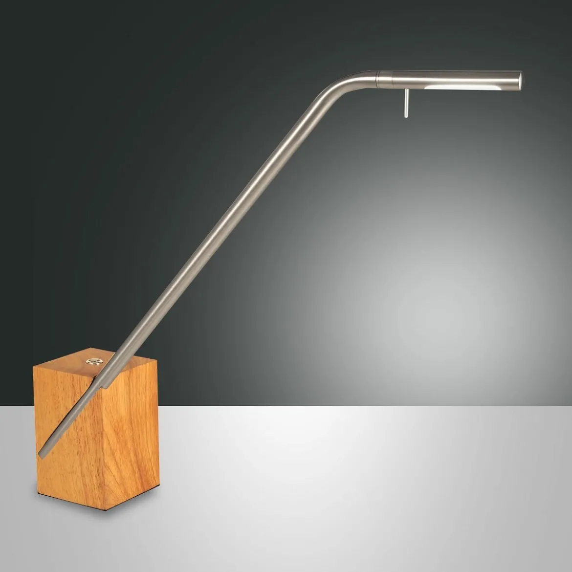 FABAS LUCE 3385-30-178 Tischleuchte Viktor Nickel dimmbar