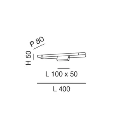 FABAS LUCE 3552-21-119 Wandleuchte Rapallo 40cm Messing IP44