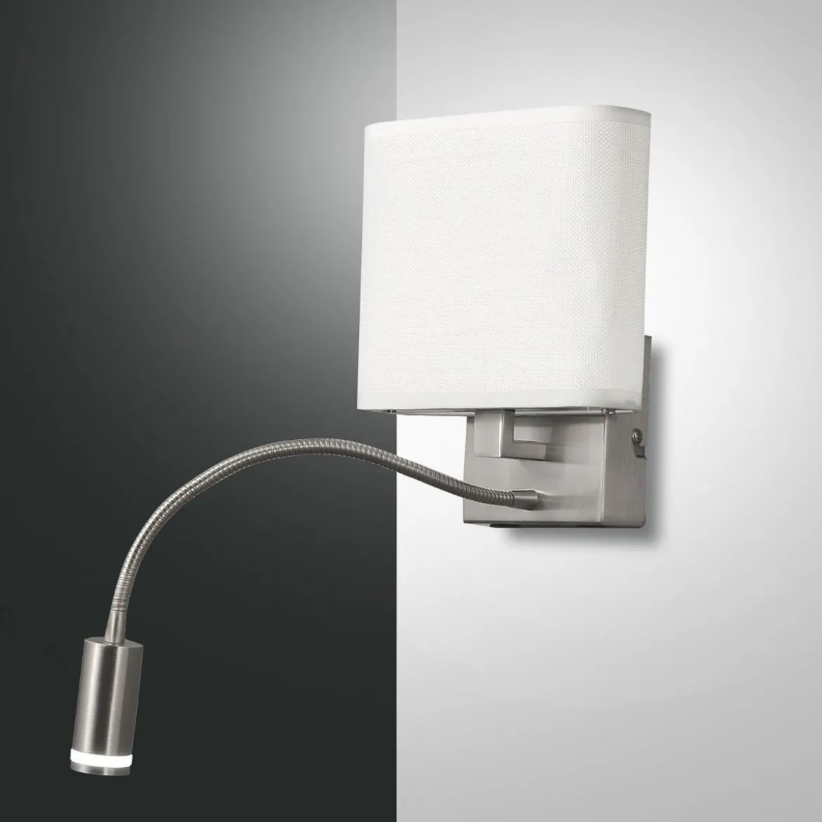 FABAS LUCE 3432-24-178 Wandleuchte Vietri nickel satiniert weiß