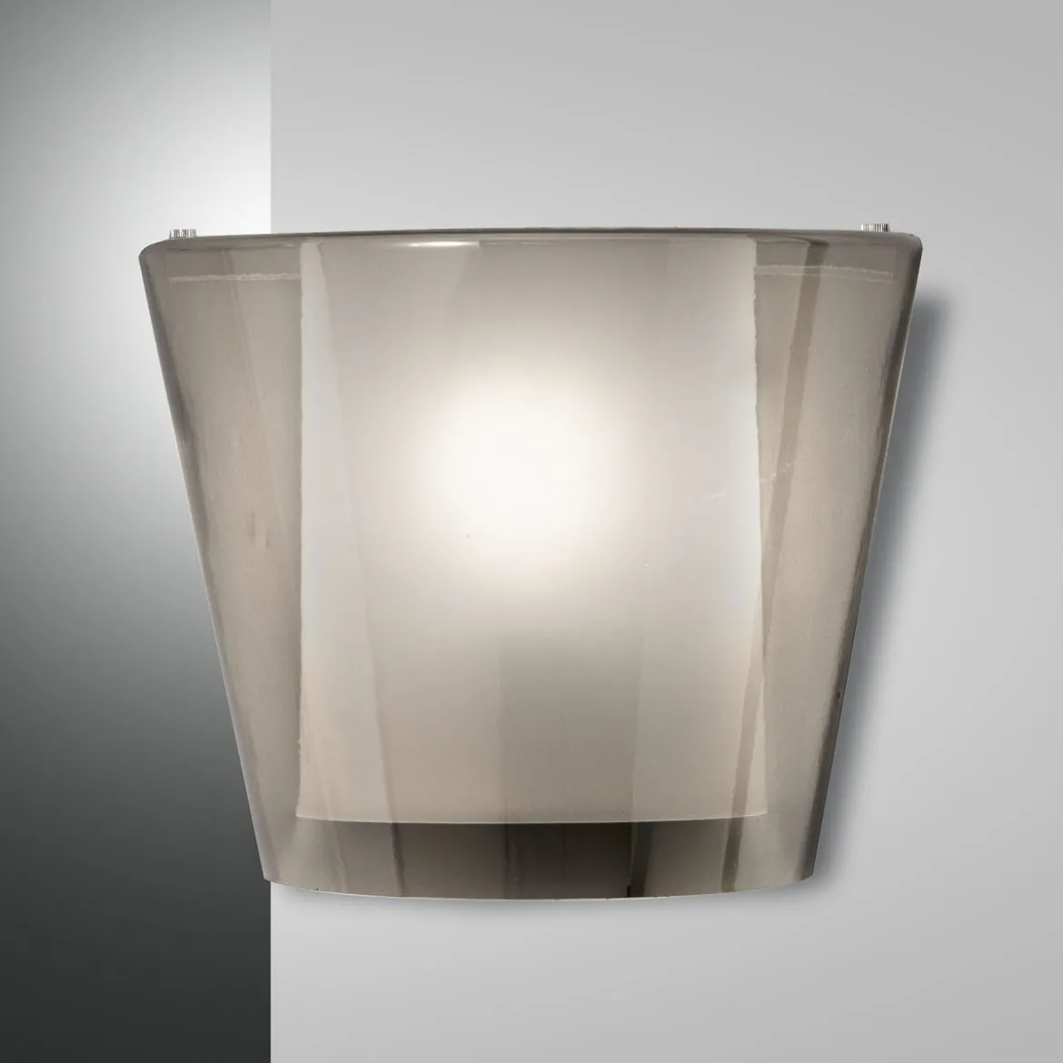 Fabas Luce 3682-21-126 Wandleuchte Viki grau transparent E27