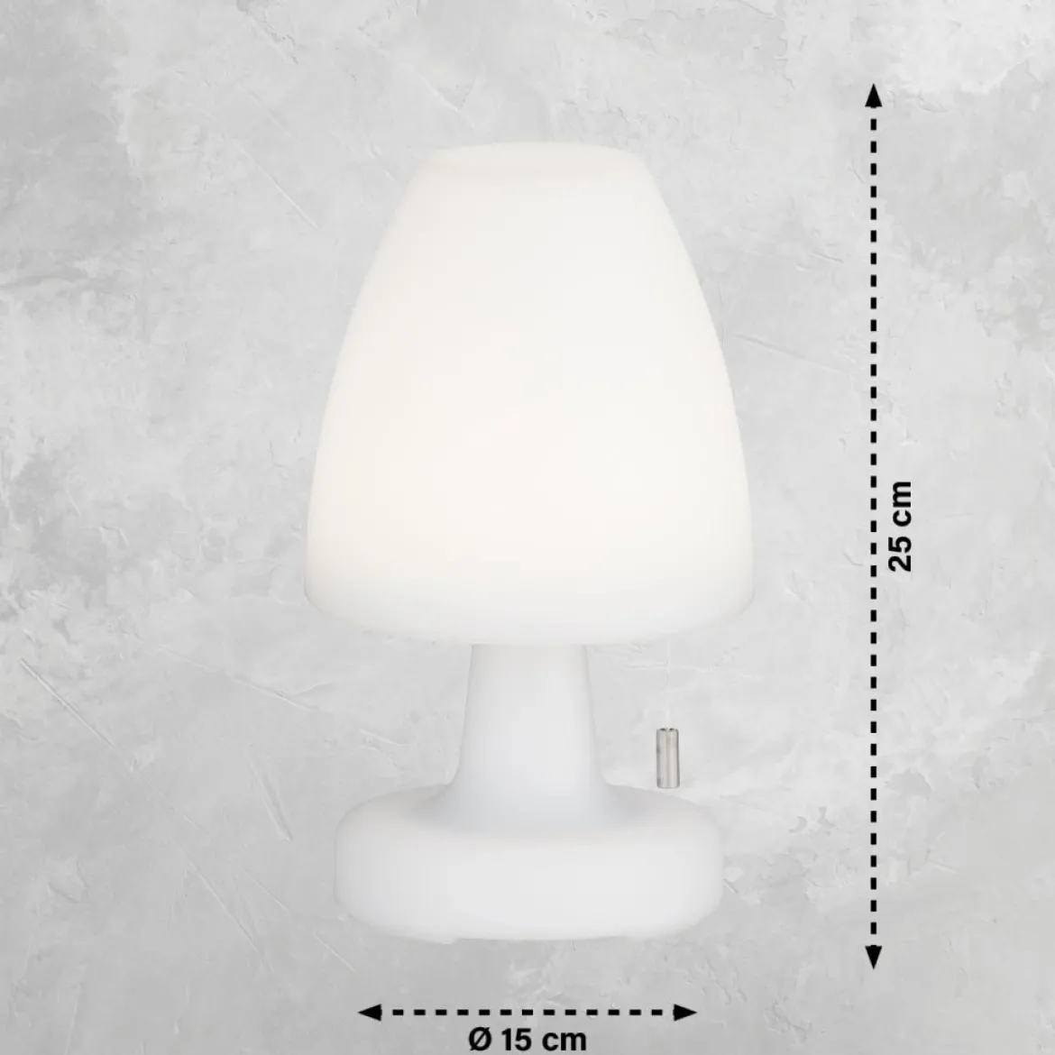 FHL easy 850250 LED Akku Tischleuchte Termoli weiß RGBW 25cm