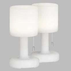 FHL easy 850252 LED Akku Tischleuchte Termoli weiß RGBW 2er Set