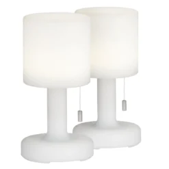 FHL easy 850252 LED Akku Tischleuchte Termoli weiß RGBW 2er Set