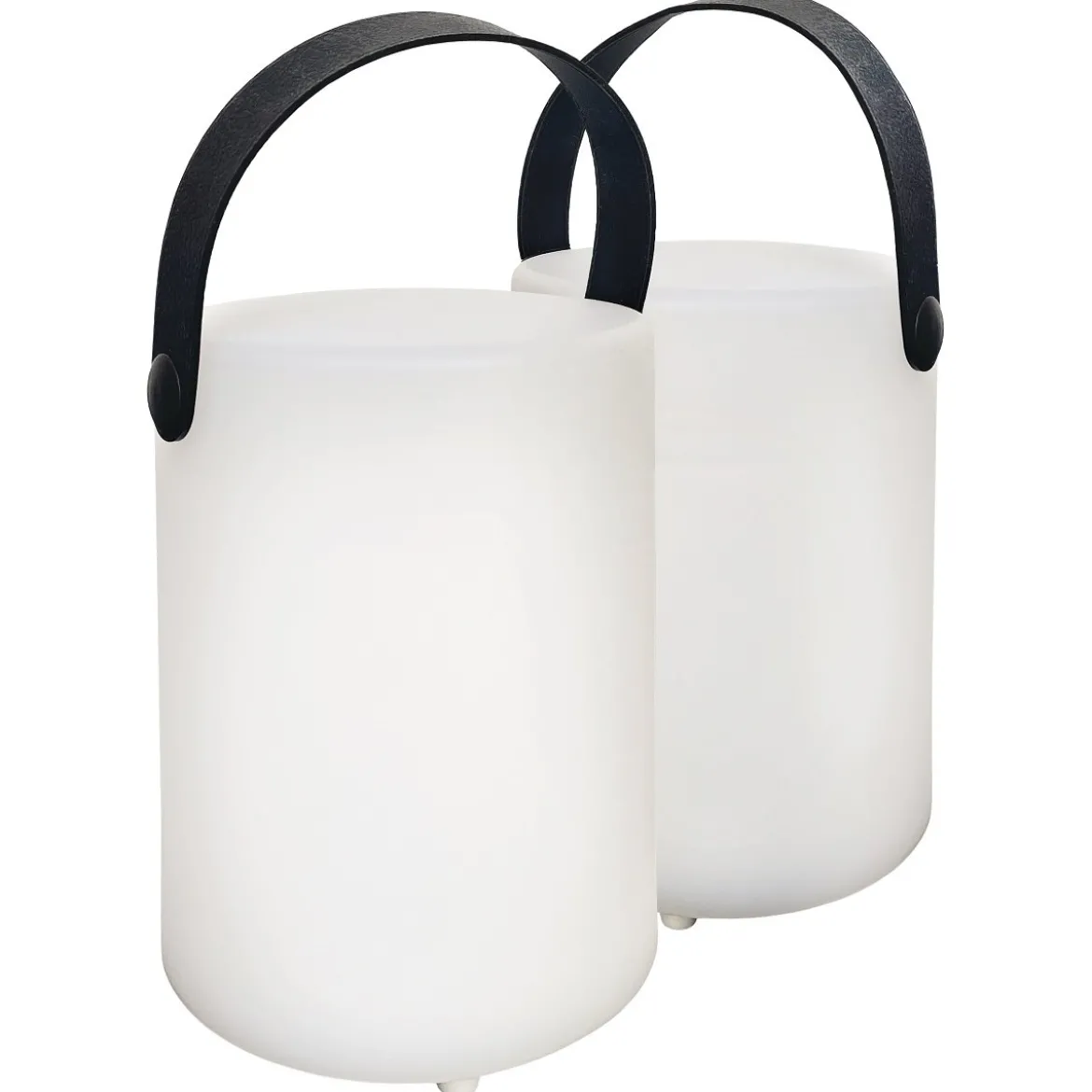 FHL easy 850231 LED Tischleuchte Ciro weiß RGBW dimmbar IP44 2er Set